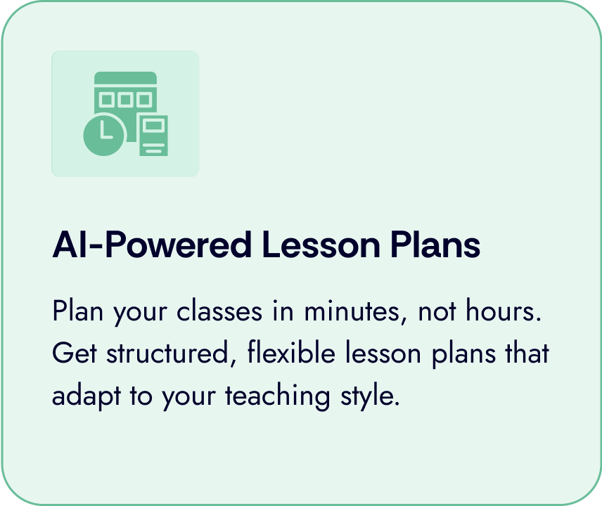 AI-Powered Lesson Plans